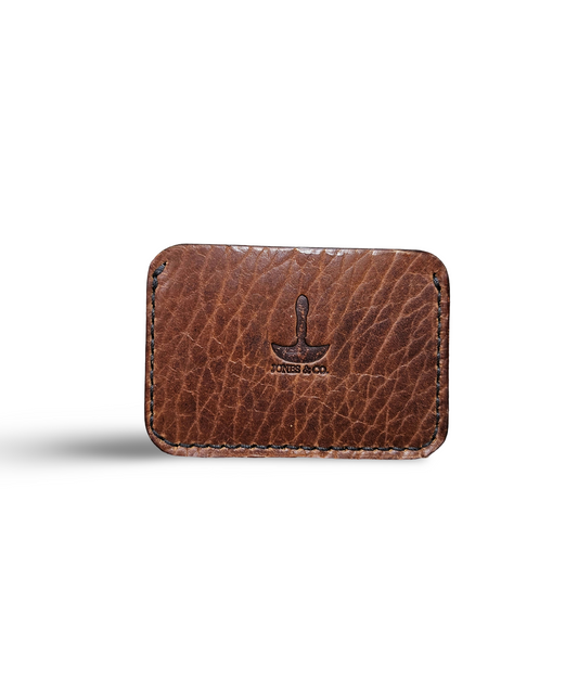 Big Horn Bison Leather Minimalist Wallet - Jones & Co.
