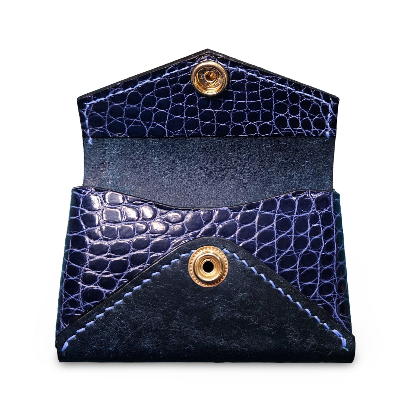 Italian Leather/Crocodile Business Card Holder