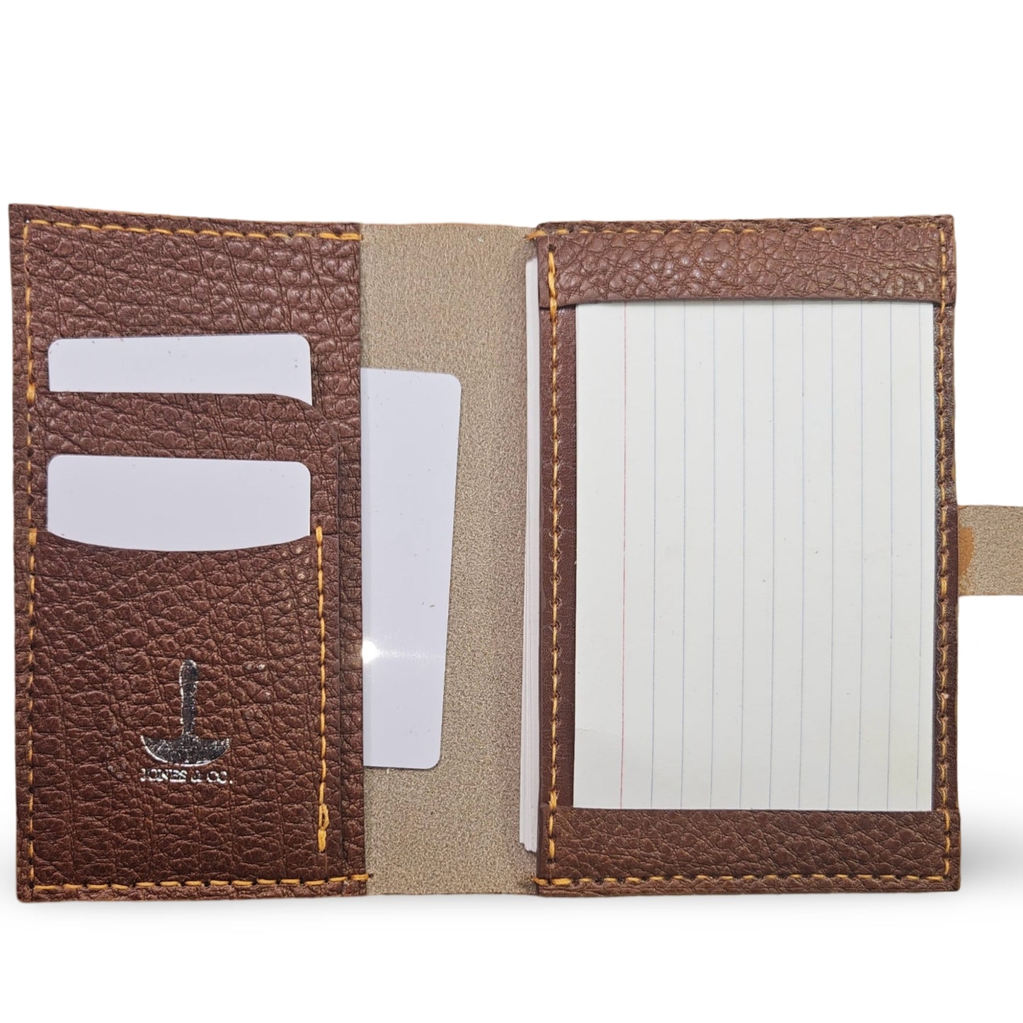 Leather Business Index Card Notepad - Jones & Co.