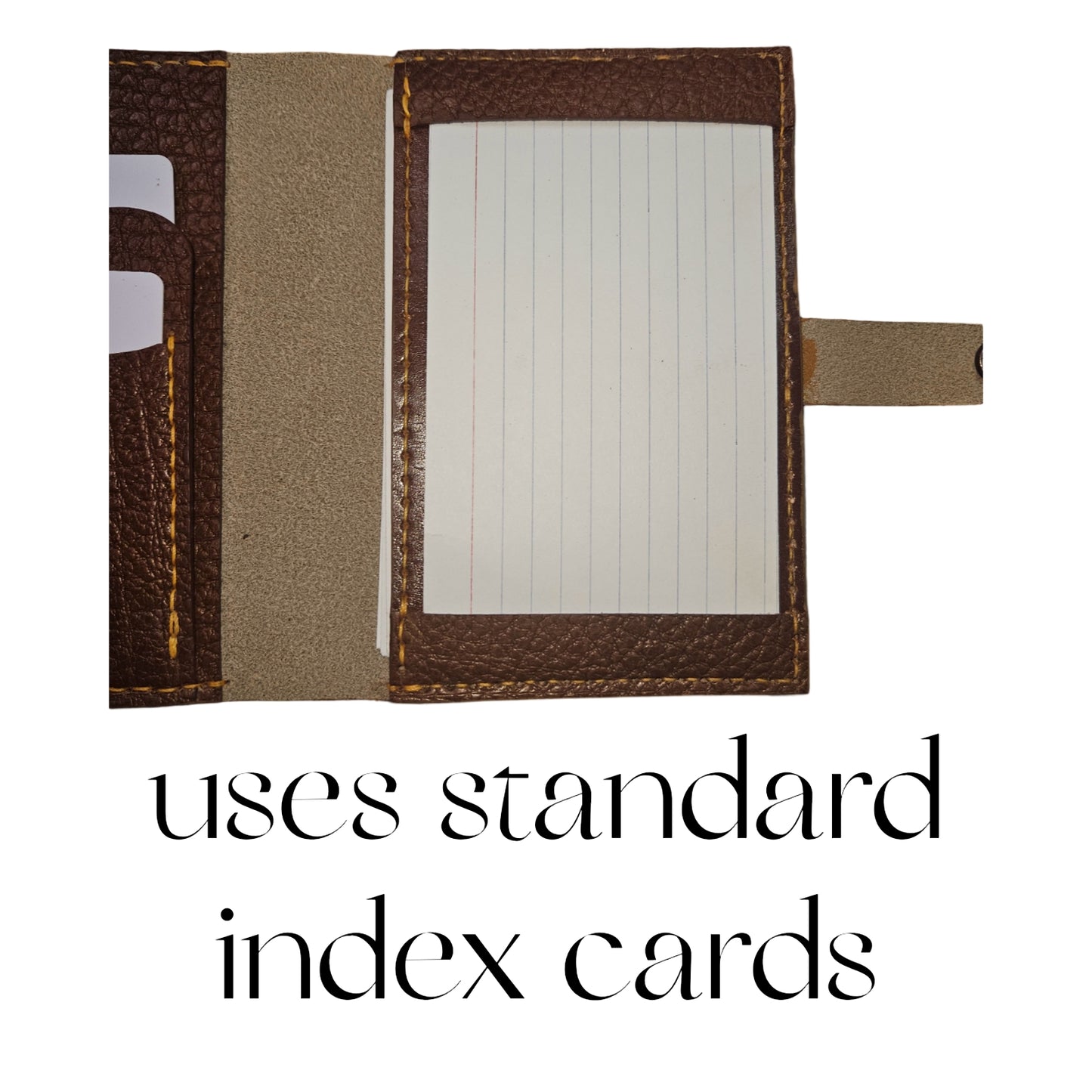 Leather Business Index Card Notepad - Jones & Co.