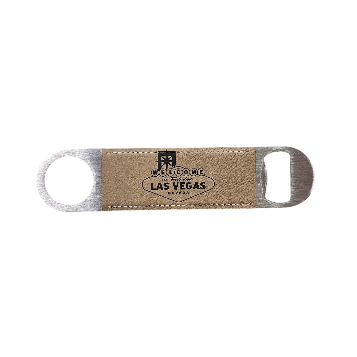 Leatherette wrapped Stainless Steel Bottle Openers