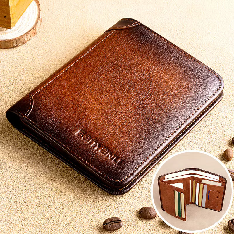 ***PRE-ORDER*** Genuine Cowhide Bifold Wallet
