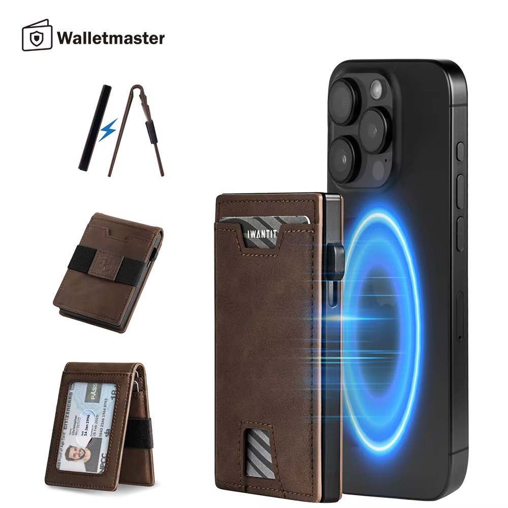 Walletmaster Dual Purpose Leather Wallet & Card Holder