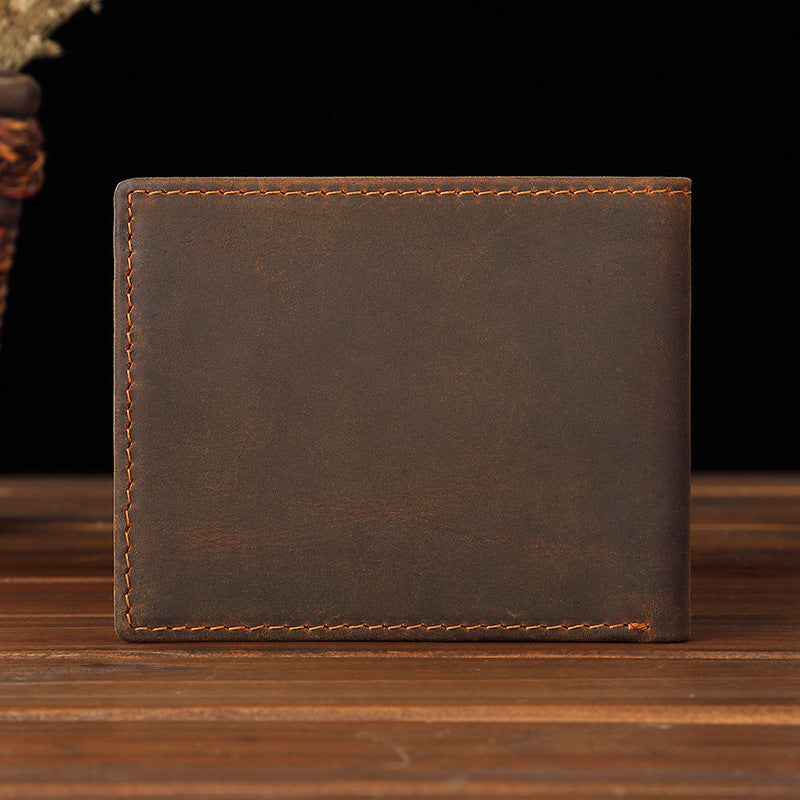 ***PRE-ORDER*** Crazy Horse Leather Bifold w/ ID Window