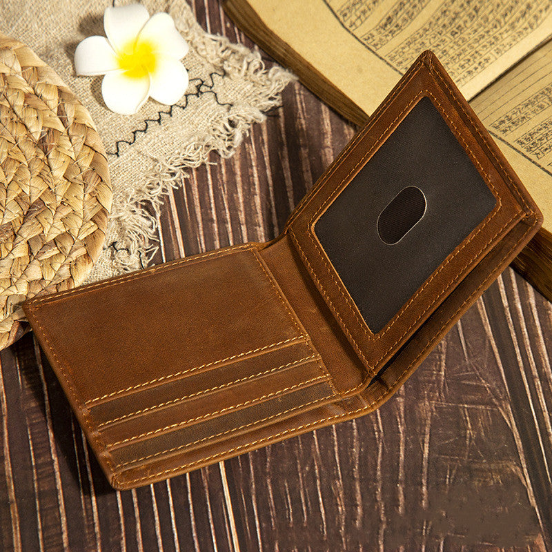 ***PRE-ORDER*** Crazy Horse Leather Bifold w/ ID Window