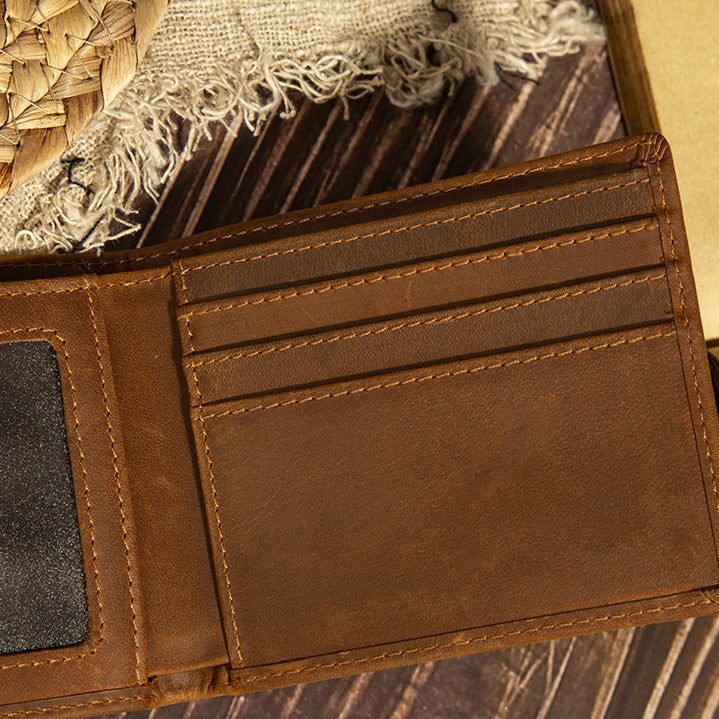 ***PRE-ORDER*** Crazy Horse Leather Bifold w/ ID Window