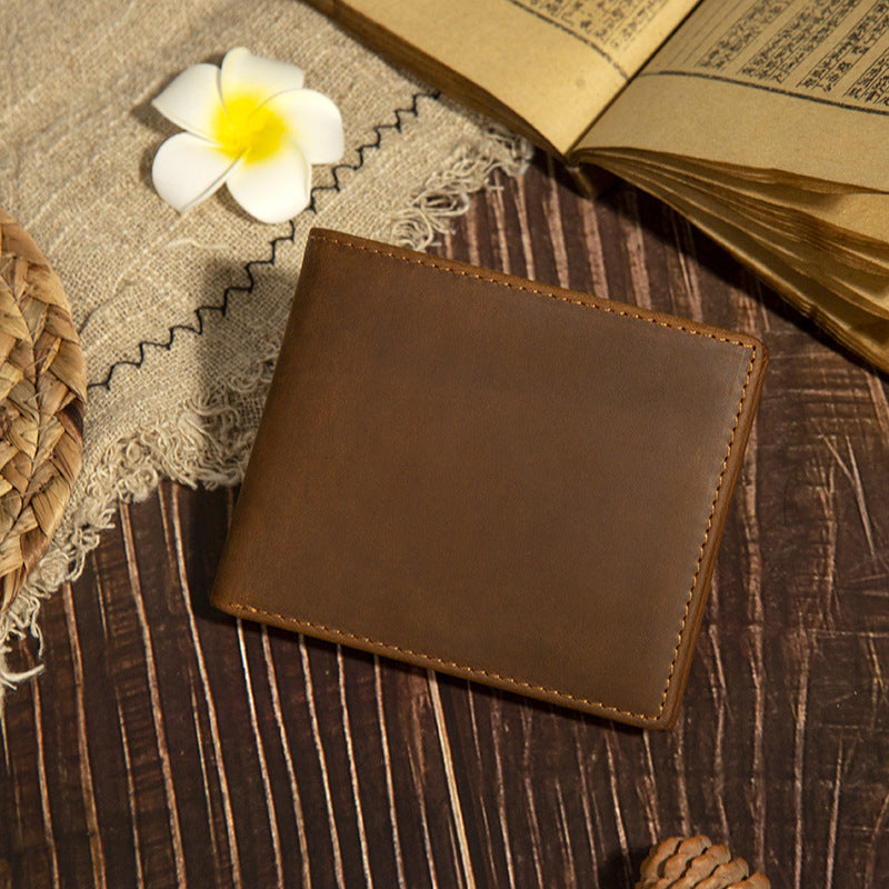 ***PRE-ORDER*** Crazy Horse Leather Bifold w/ ID Window
