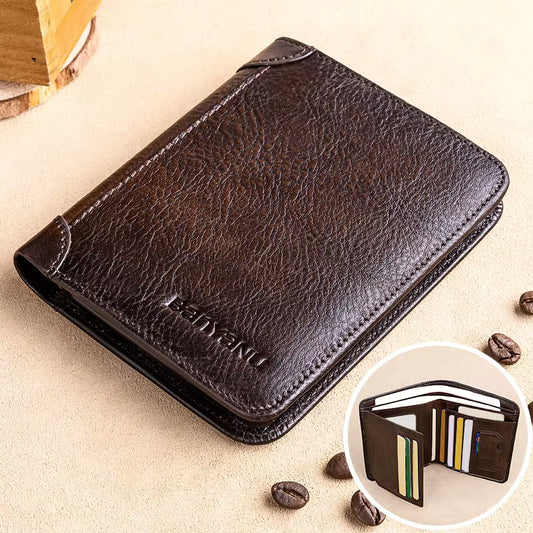 Genuine Cowhide Bifold Wallet