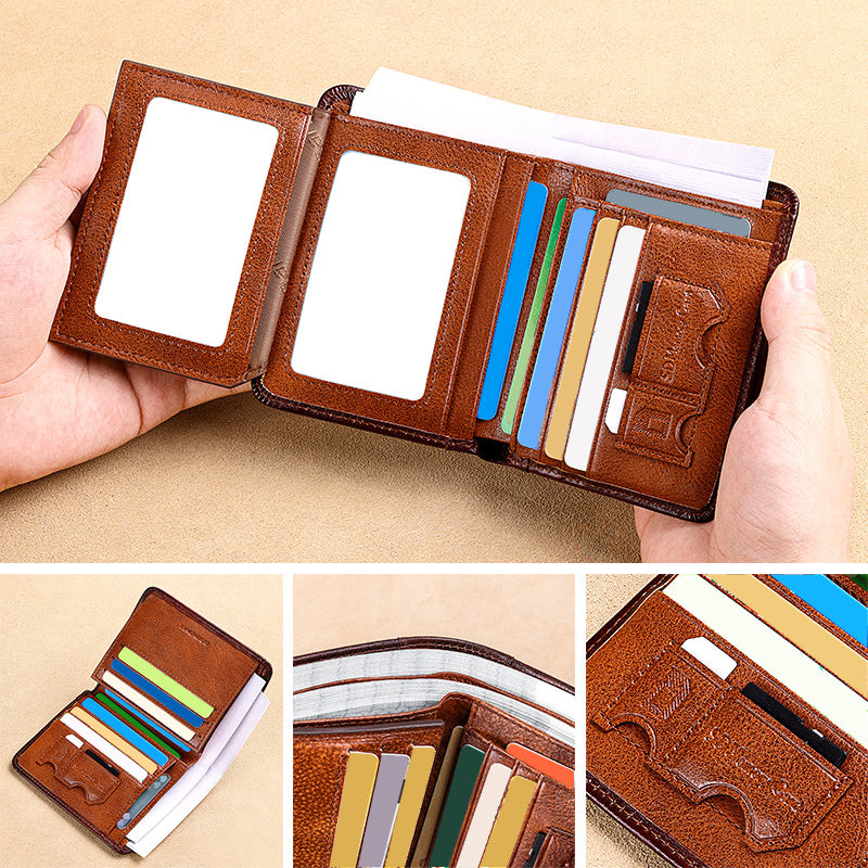 ***PRE-ORDER*** Genuine Cowhide Bifold Wallet