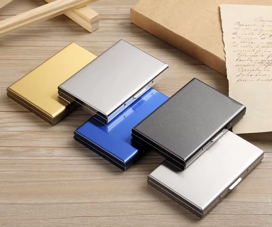 RFID Secure Credit Card Holder Metal Card Wallet
