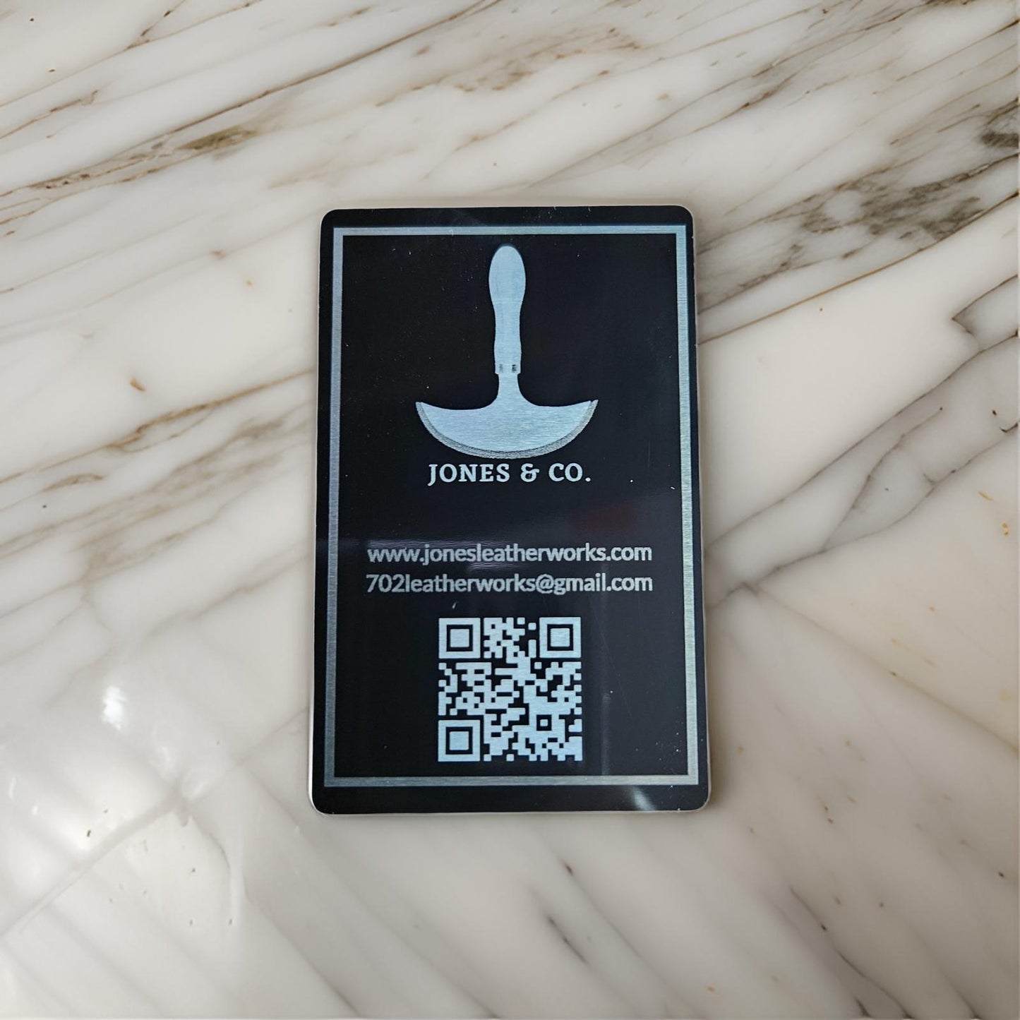 Laser Engraved Metal Business Cards (Personalize)