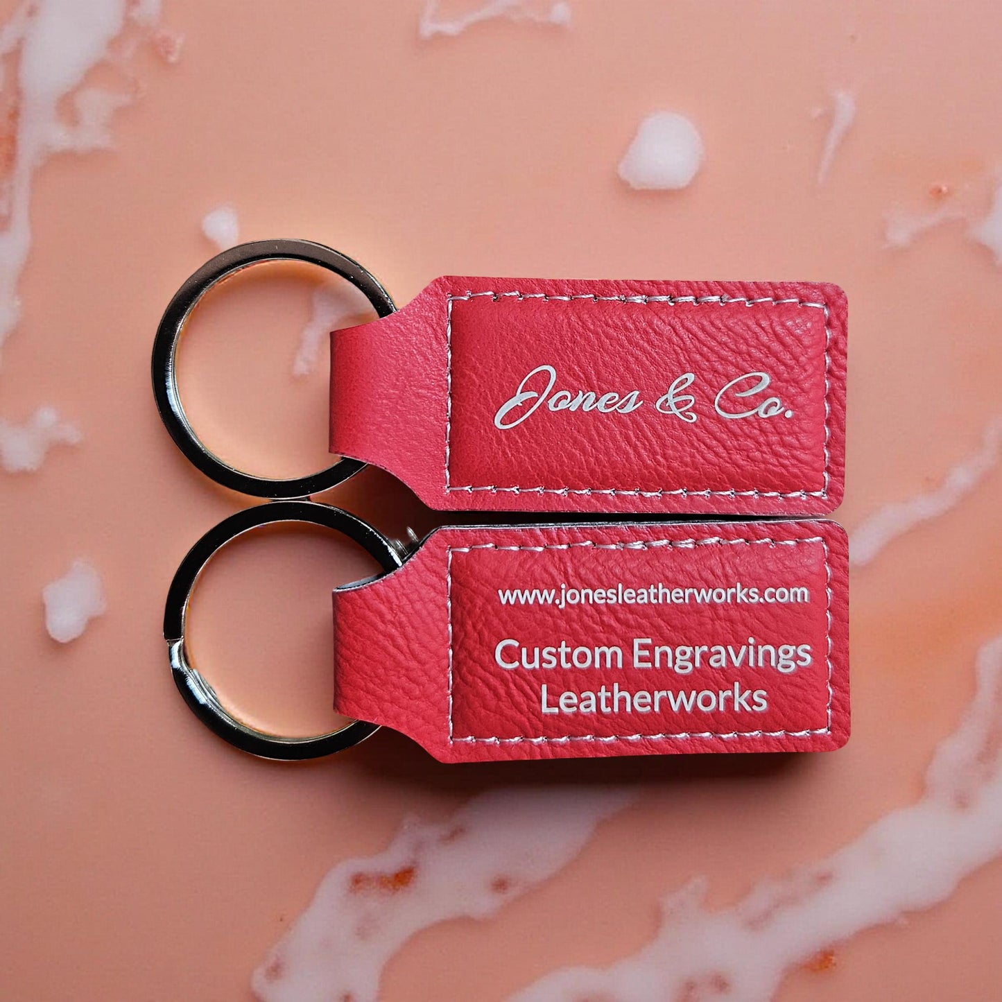 Engravable Leatherette Keychains Copy