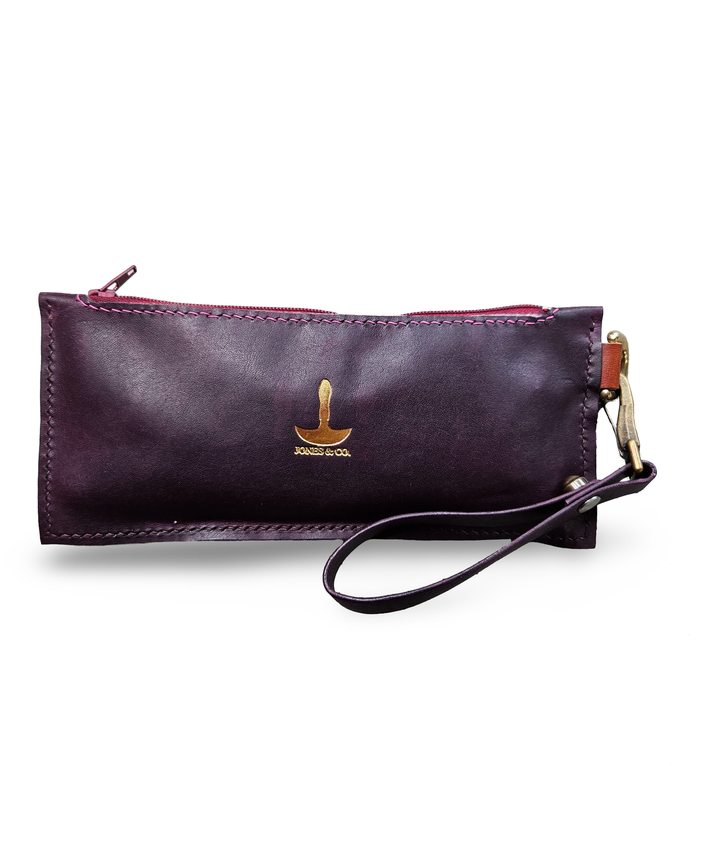 Genuine Italian Leather Women's Accessory Pouch - Jones & Co.