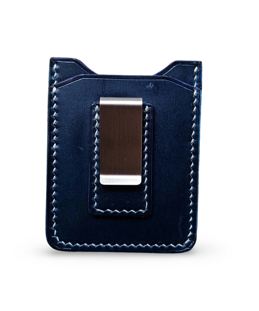 Leather Minimalist Wallet w/ Money Clip - Jones & Co.