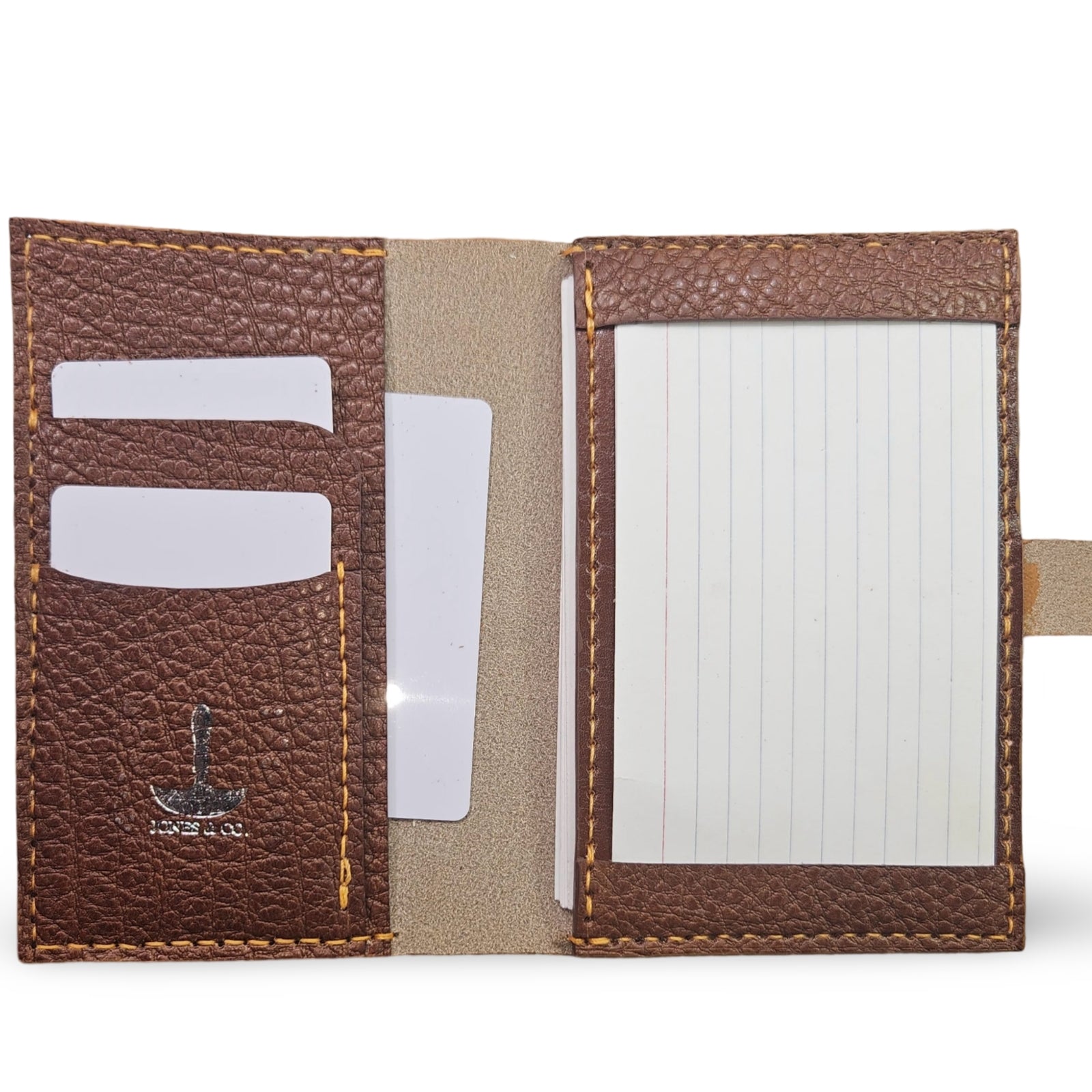 Leather Business Index Card Notepad - Jones & Co.