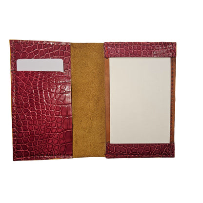 Leather Business Index Card Notepad