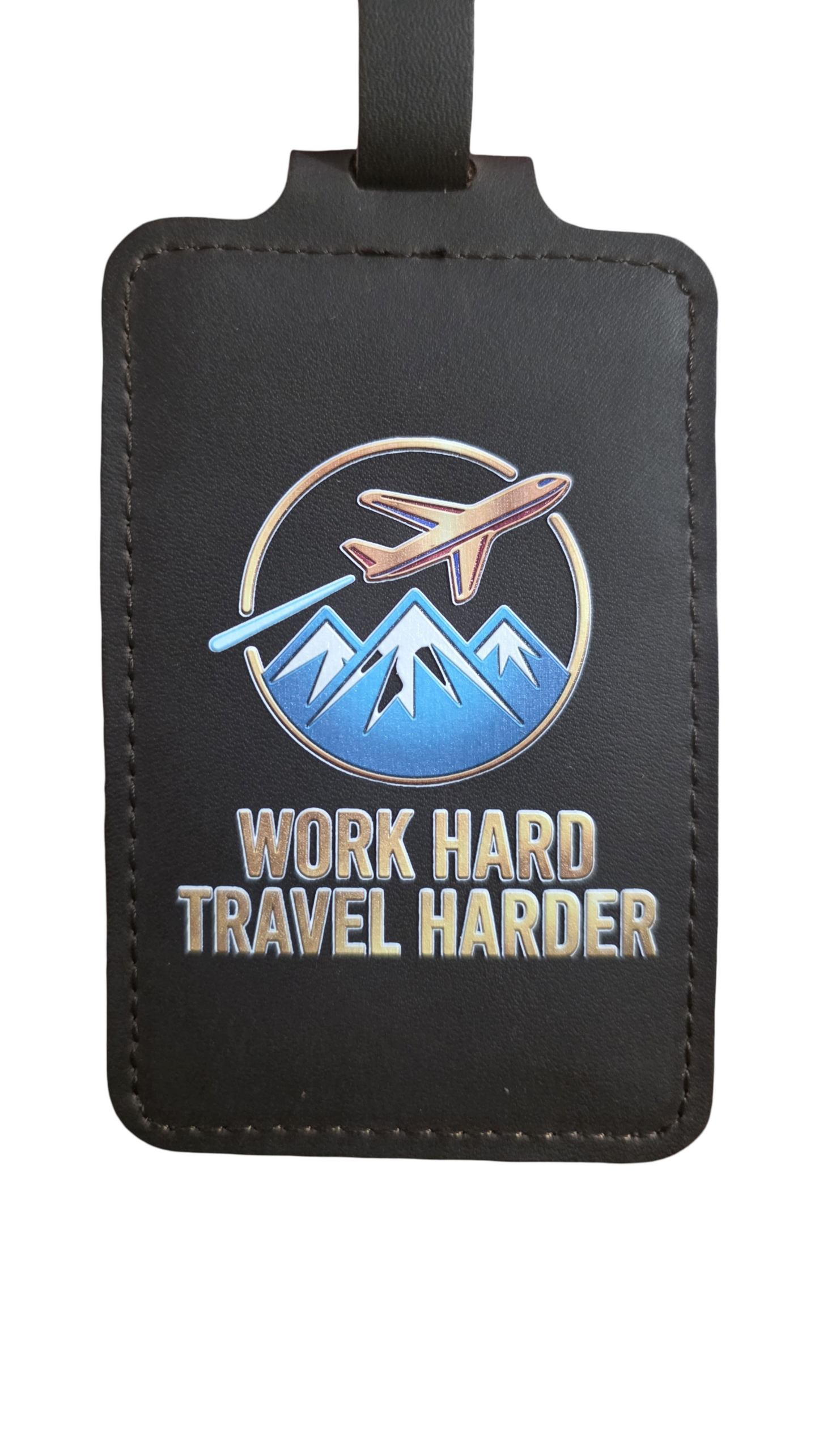 Genuine Leather Luggage Tags UVprinted
