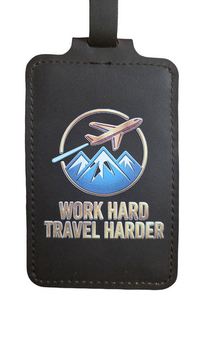 Genuine Leather Luggage Tags UVprinted