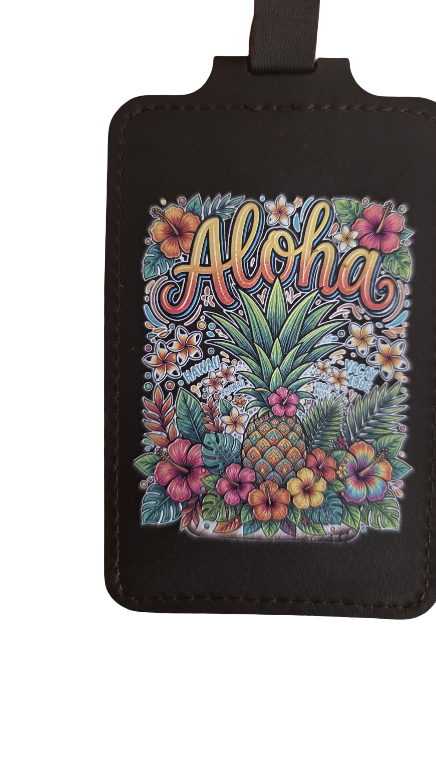 Genuine Leather Luggage Tags UVprinted