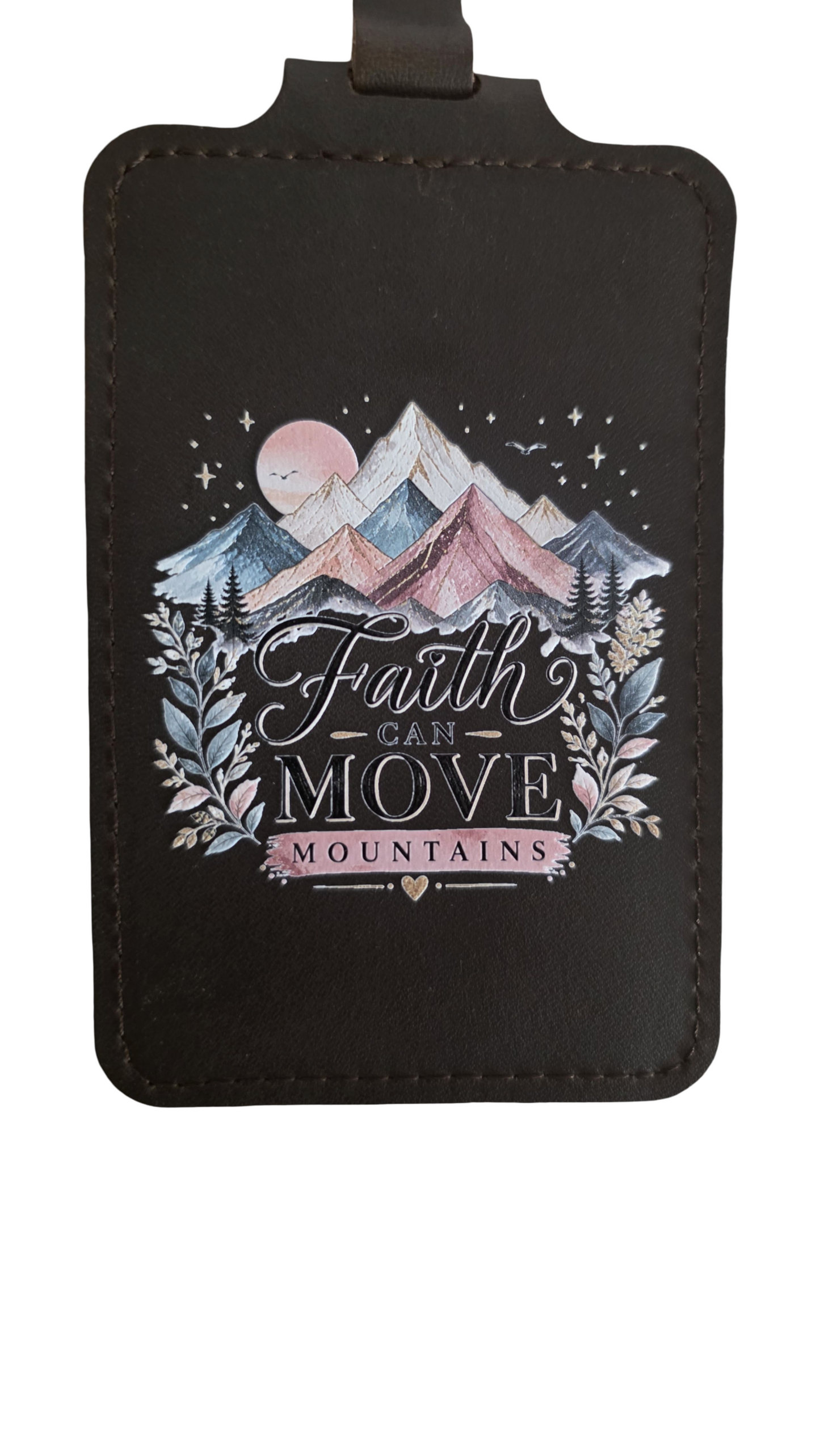 Genuine Leather Luggage Tags UVprinted