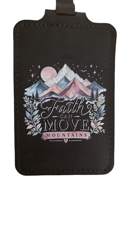 Genuine Leather Luggage Tags UVprinted