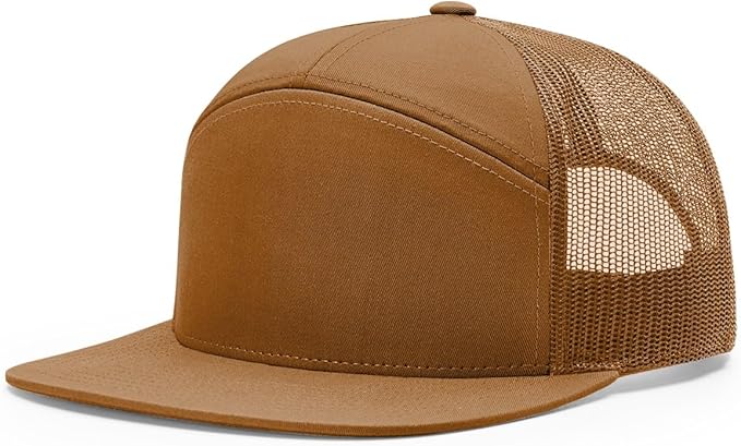 Richardson 168 168P Hat 7-Panel Trucker Cap Hi-Pro Snapback