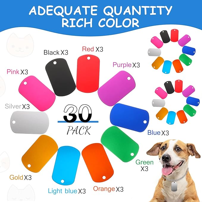 Engravable Animal ID Tags
