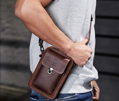 Crazy Horse Leather Belt Bag