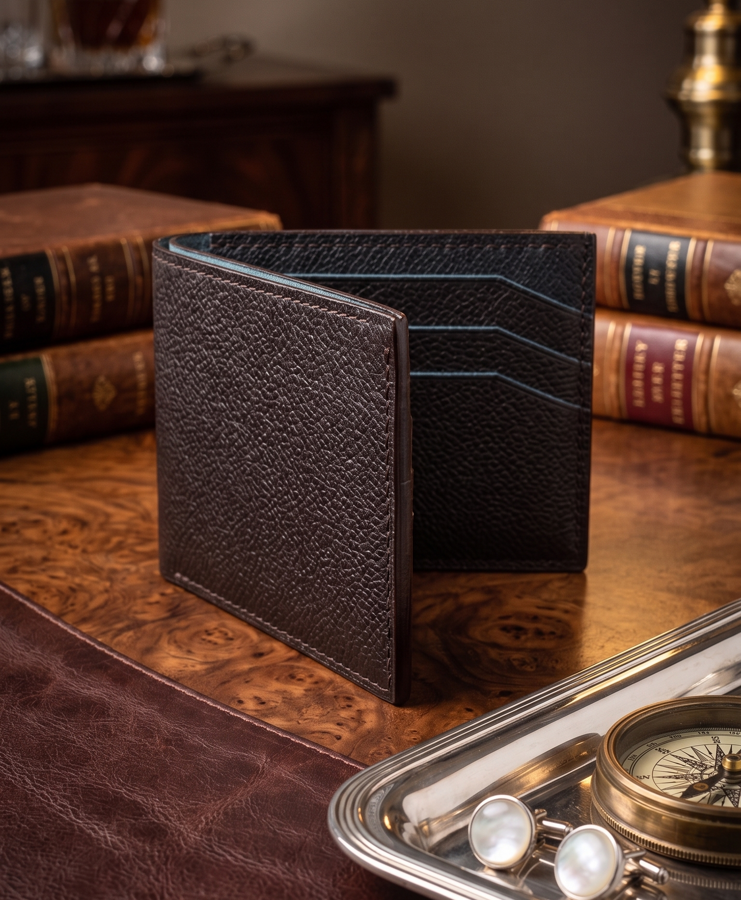 Handcrafted Italian Leather Bifold Wallet