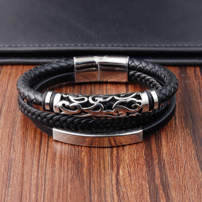 ***PRE-ORDER***Men's Leather Bracelet