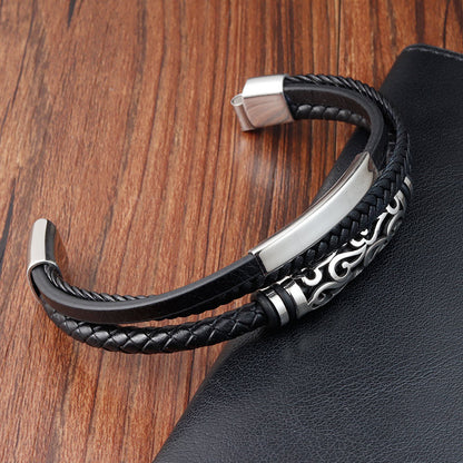***PRE-ORDER***Men's Leather Bracelet