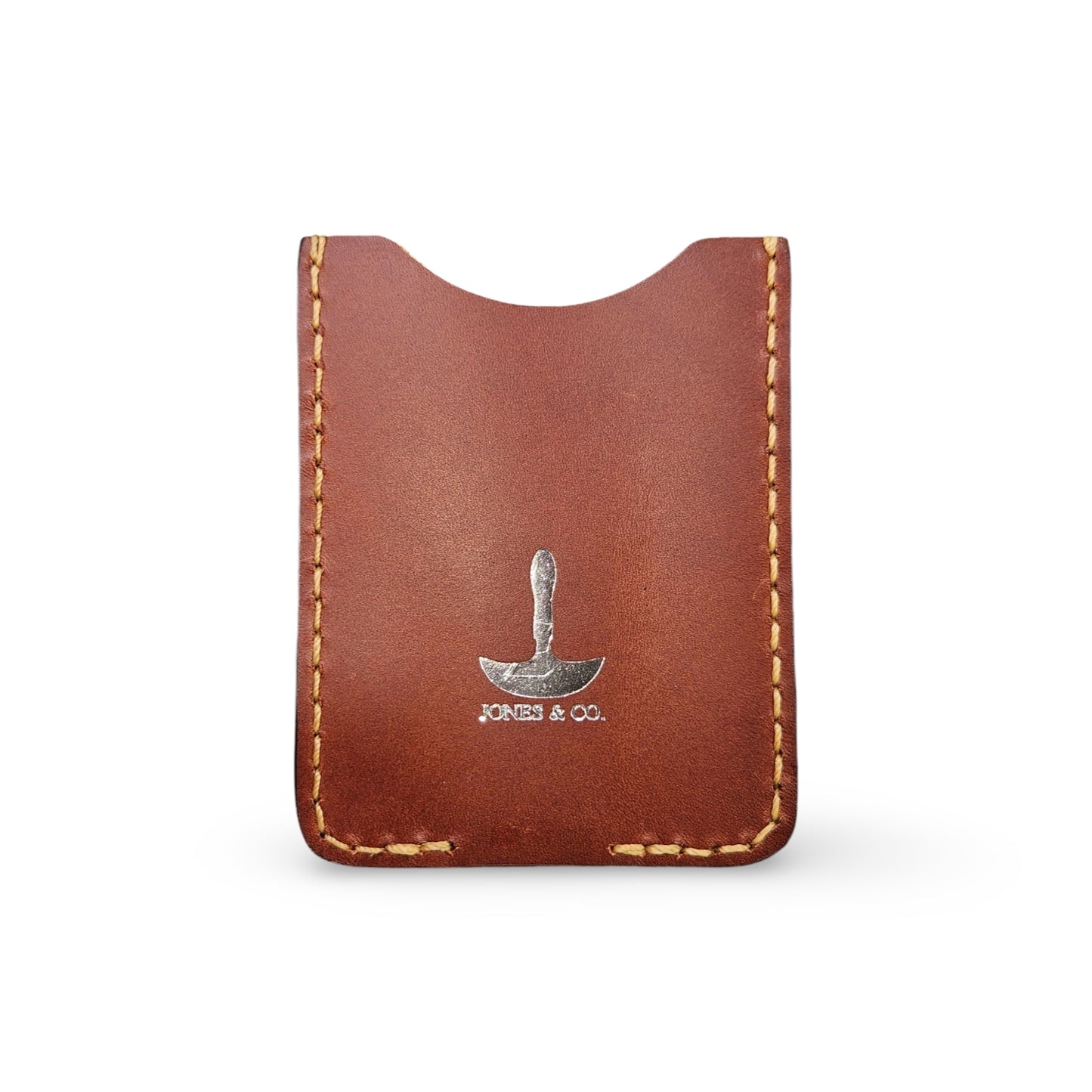 Single Italian Leather Card Holder w/ Money Clip