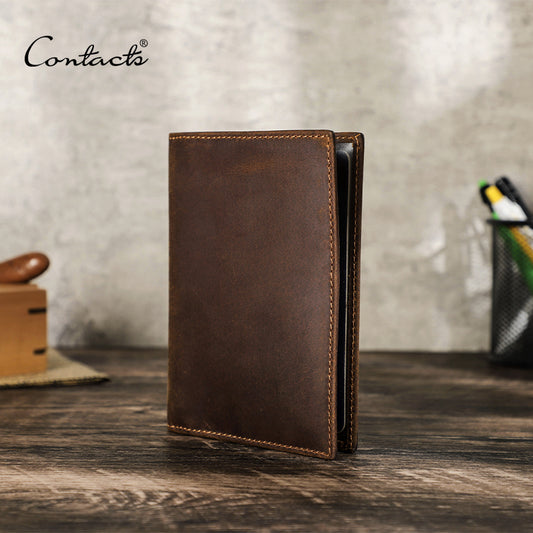 ***PRE-ORDER*** Crazy Horse Leather Travel Wallet Passport Holder w/ RFID Protection