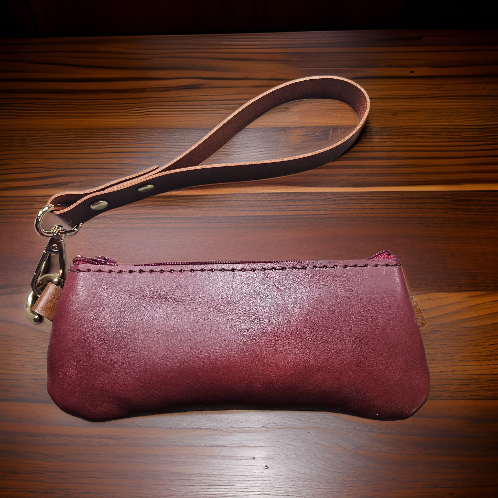 Ladies Leather Accessories Pouch - Jones & Co.