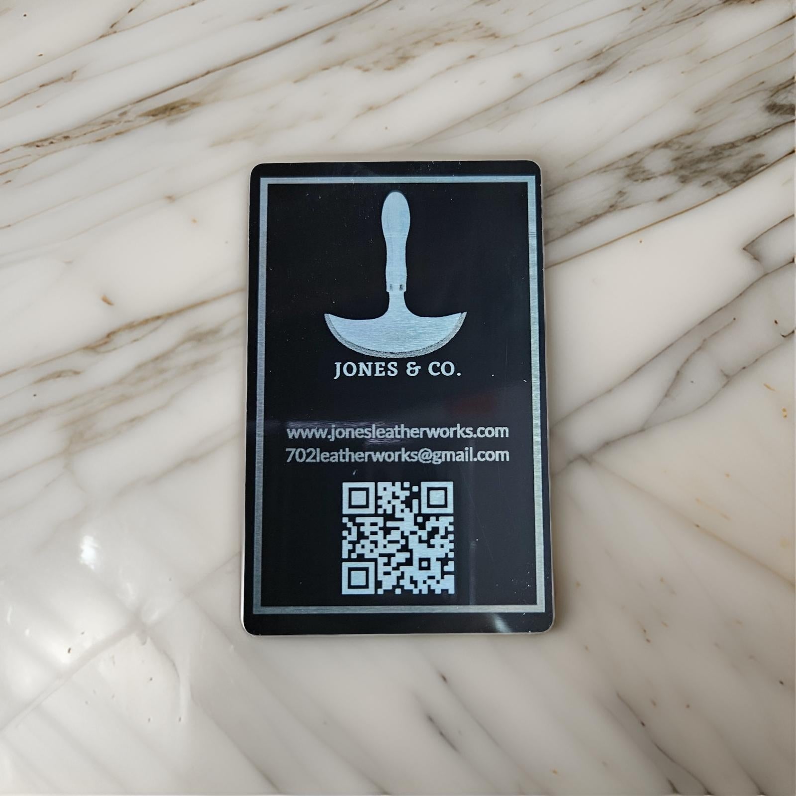 Laser Engraved Metal Business Cards (Personalize)