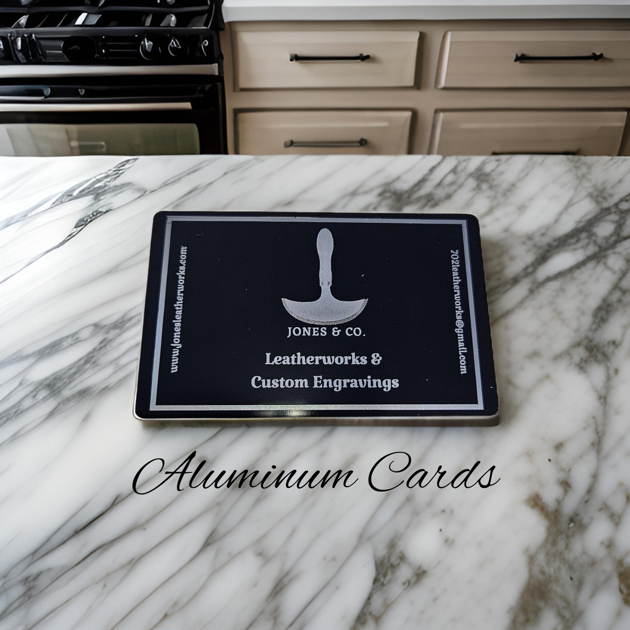 Laser Engraved Metal Business Cards (Personalize)