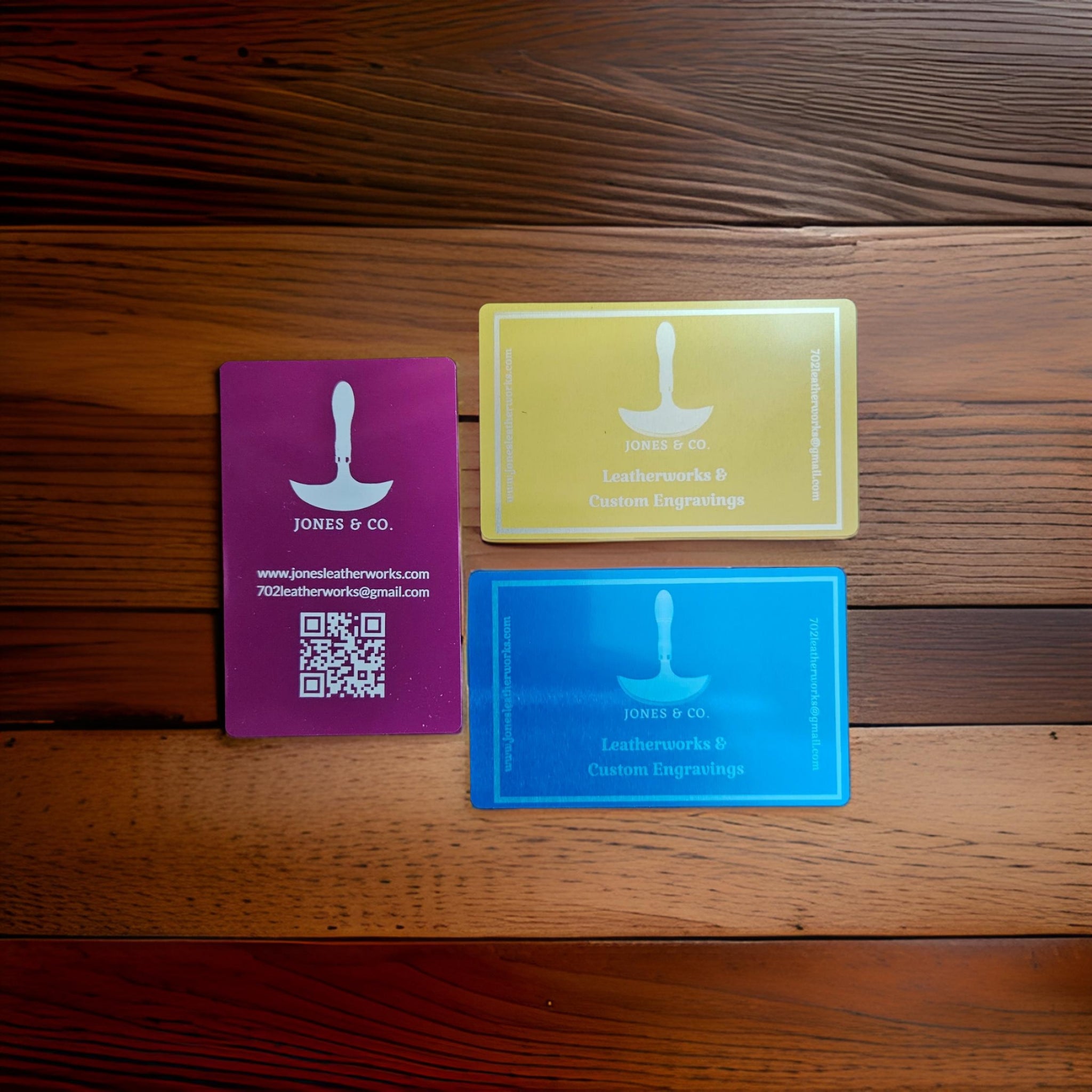Laser Engraved Metal Business Cards (Personalize)