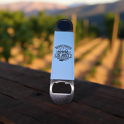 Leatherette wrapped Stainless Steel Bottle Openers