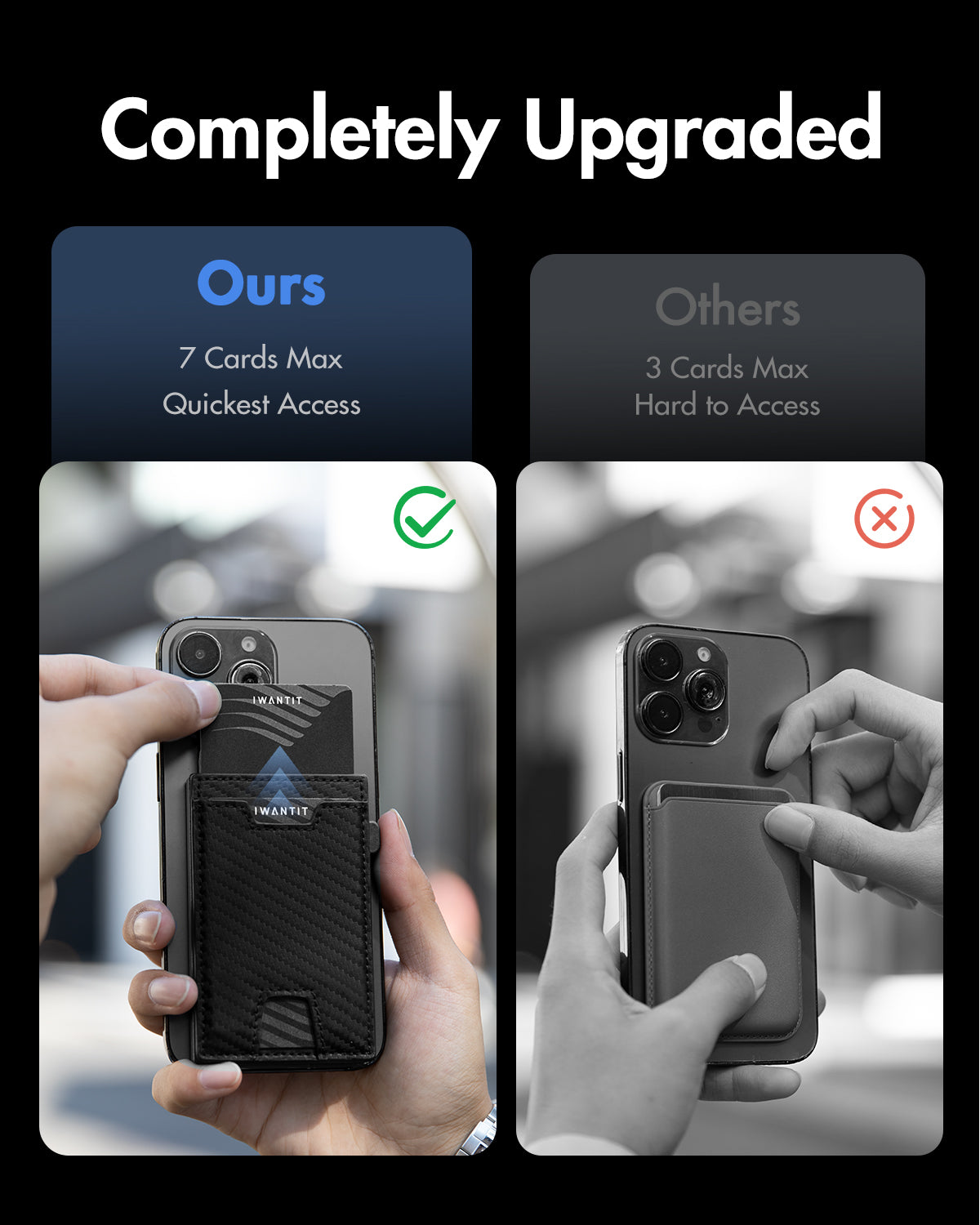 Walletmaster Dual Purpose Leather Wallet & Card Holder