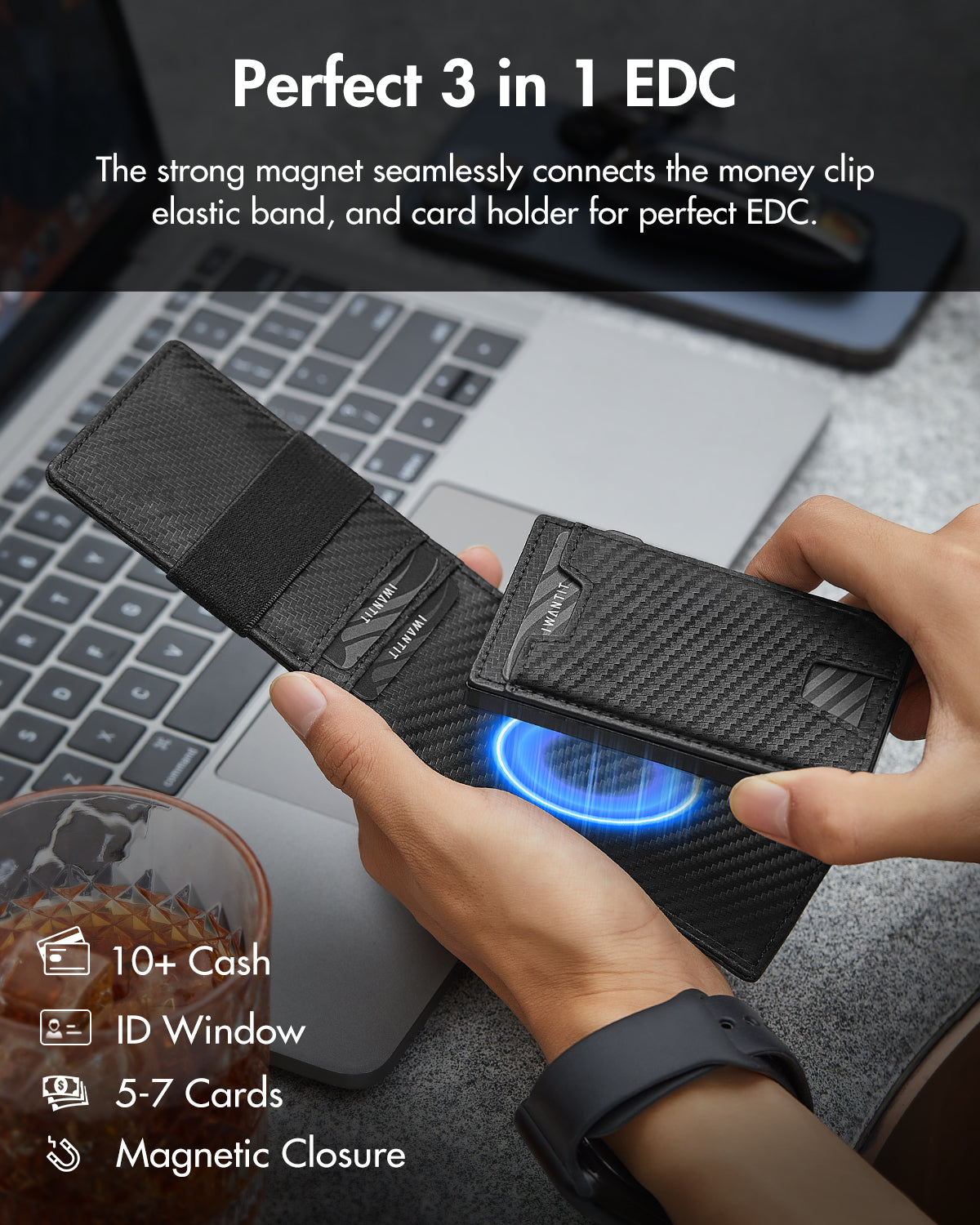 Walletmaster Dual Purpose Leather Wallet & Card Holder