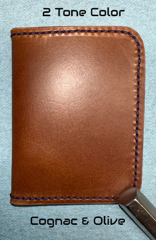 Genuine Leather Wallet -Bifold 2 Toned Color - Jones & Co. Leatherworks